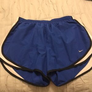 Nike tempo running shorts - blue and black